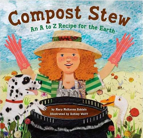 Jacket from "Compost Stew" by Mary McKenna Siddals, art by Ashley Wolff
